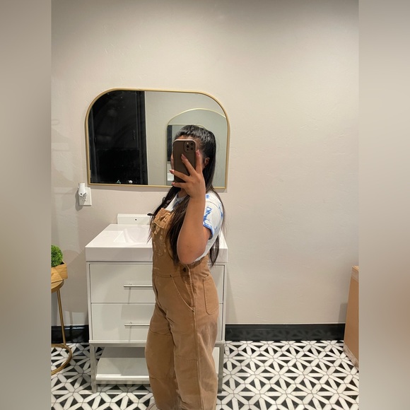 Carhartt Women's Coveralls, Tan Brown - Picture 2 of 8